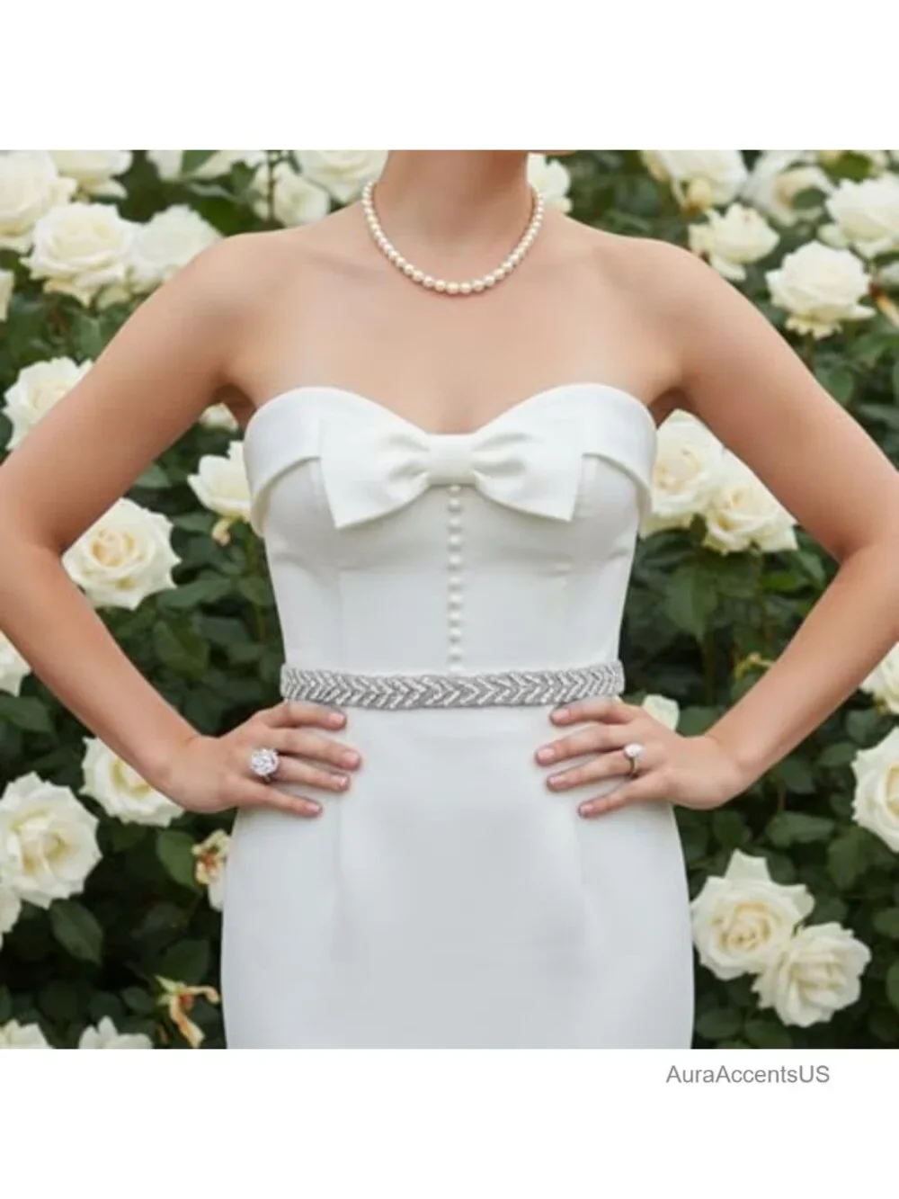 Sparkly Rhinestone Belt for Women Dress Wedding Party Crystal Sash Adjustable